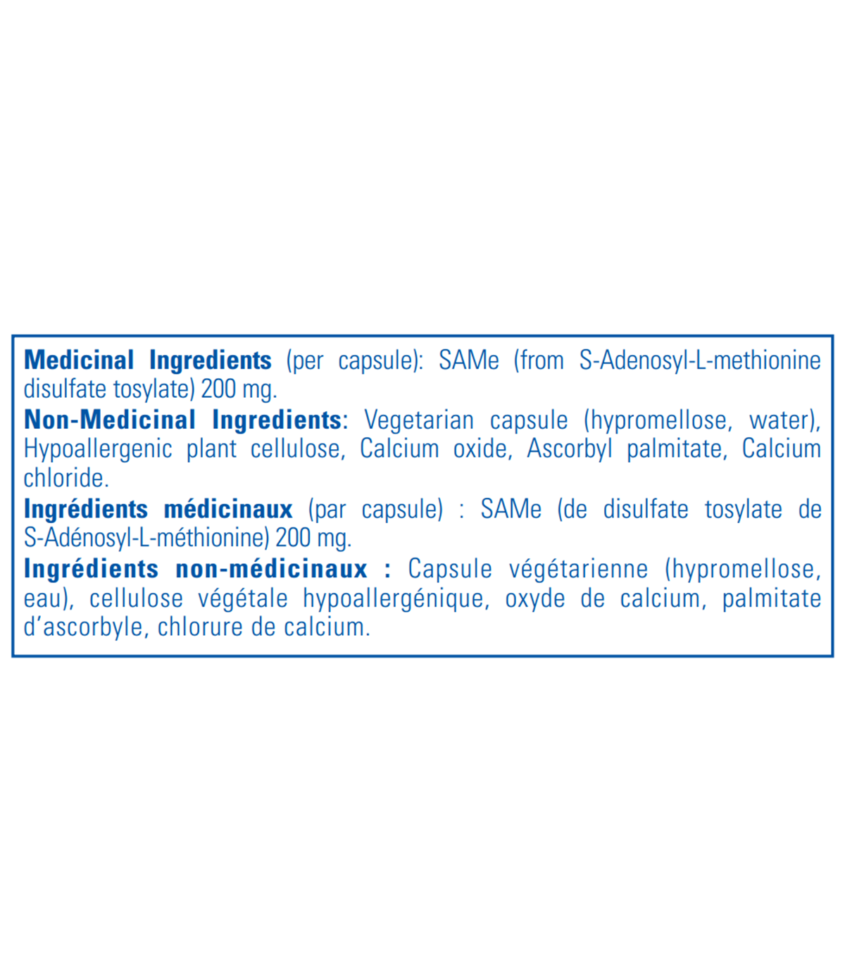 Pure Encapsulations SAMe (S-Adenosylmethionine) 60 Capsules | 每天不同折扣, 全网最低价格 | 种类齐全的保健品店铺 VITASHOP, 只有你想不到, 没有你买不到 !