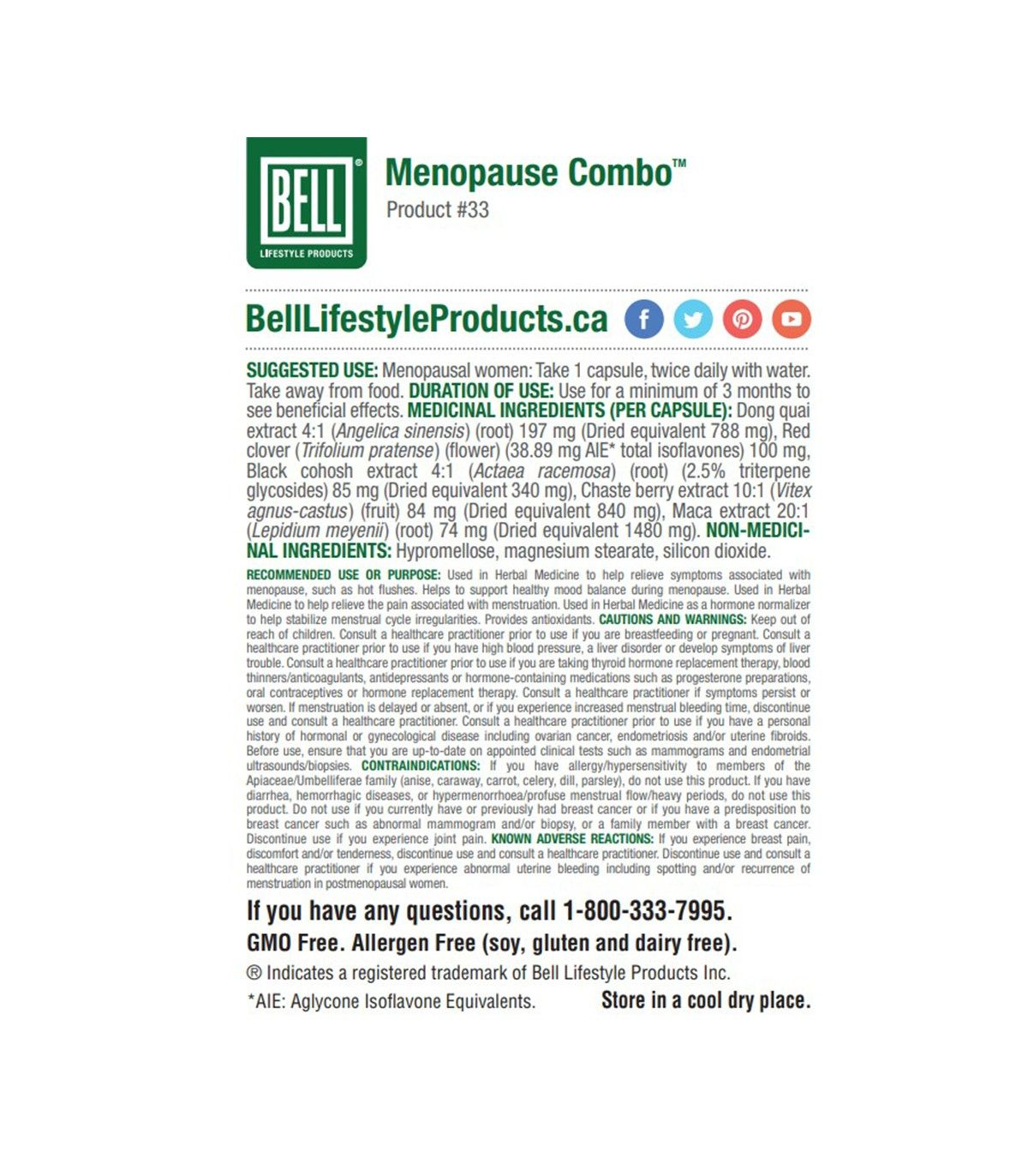 Bell Lifestyle Menopause Combo 60 Capsules | Unbeatable Prices, Daily Deals | VITASHOP