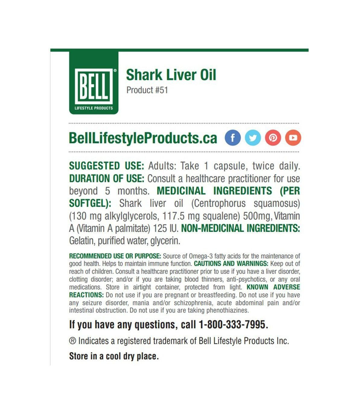 Bell Lifestyle 상어 간 오일 500 mg 120 소프트젤 | 저렴한 가격, 데일리 딜 | VITASHOP