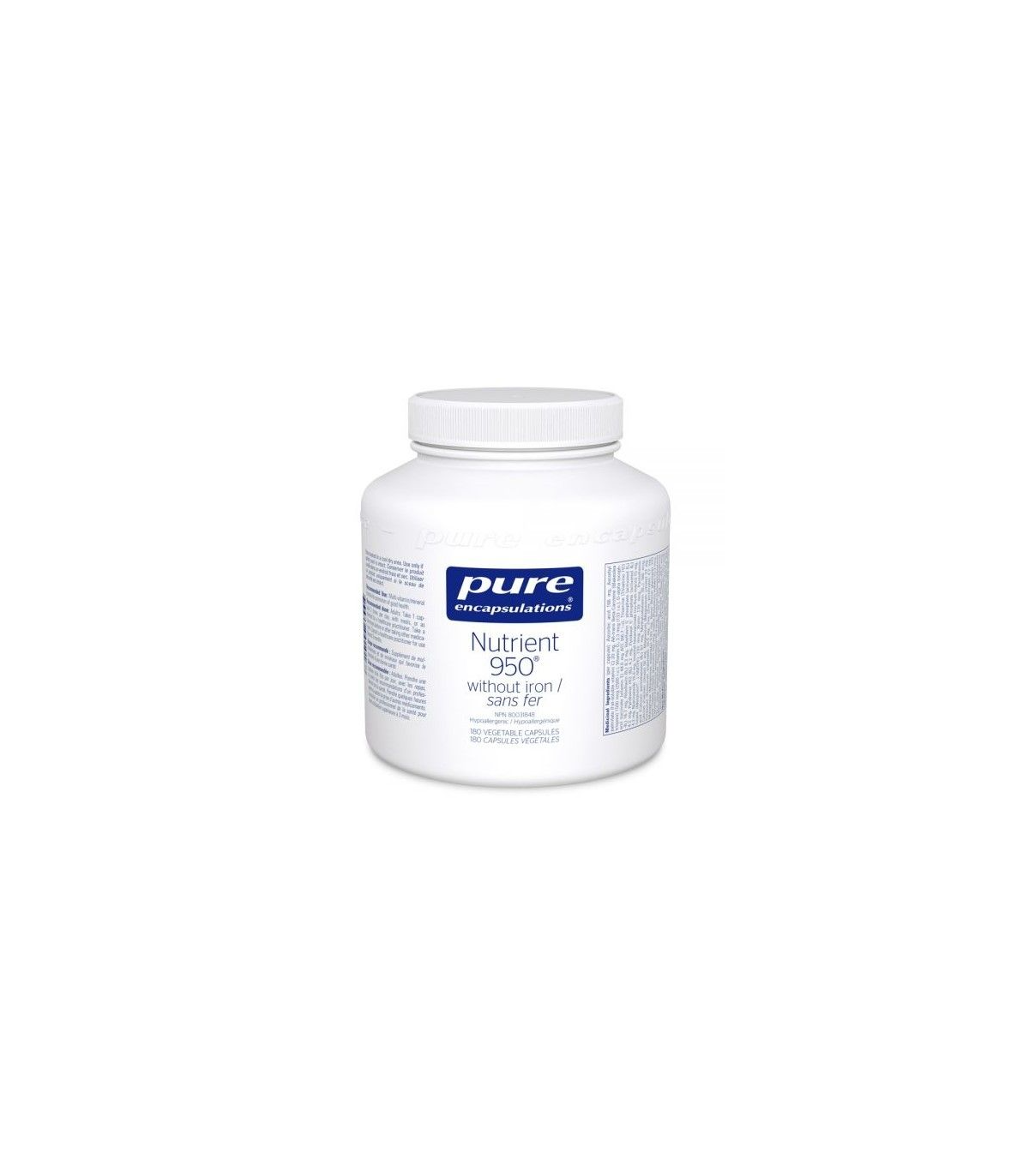 Pure Encapsulations Nutrient 950 without Iron 180 Capsules | 每天不同折扣, 全网最低价格 | 种类齐全的保健品店铺 VITASHOP, 只有你想不到, 没有你买不到 !