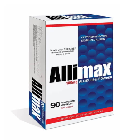 Allimax 180 mg 100% Stabilized Allicin 90 Capsules | Unbeatable Prices, Daily Deals | VITASHOP
