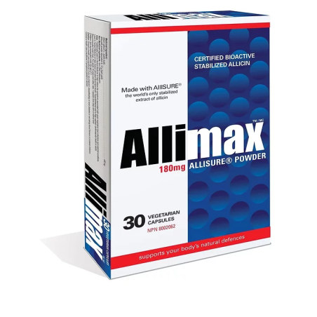 Allimax 180 mg 100% Stabilized Allicin 30 Capsules | Unbeatable Prices, Daily Deals | VITASHOP