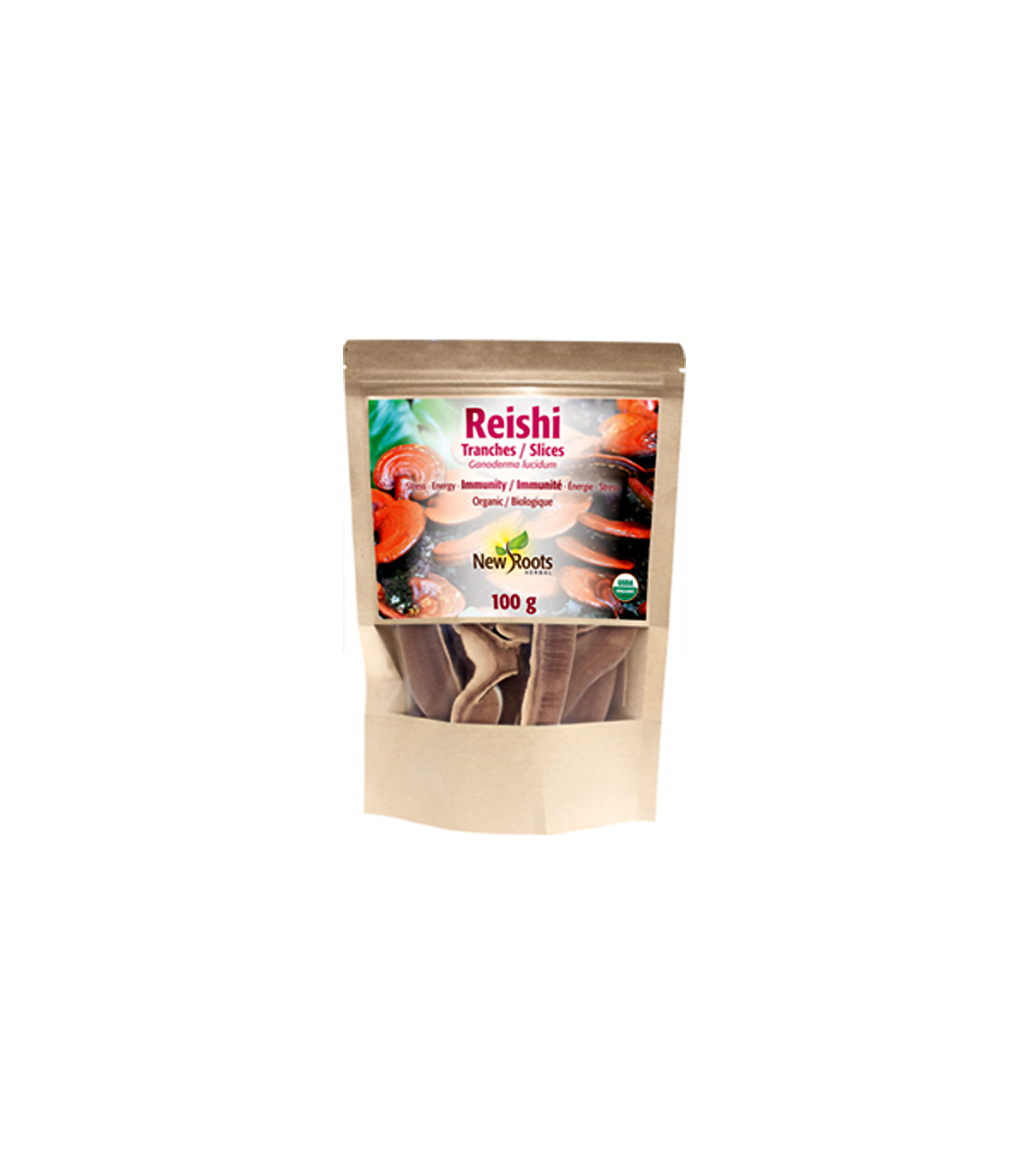 Reishi Slices Ganoderma lucidum Organic 100 g | Safest & Easiest Shopping Vitamins Online | VITASHOP