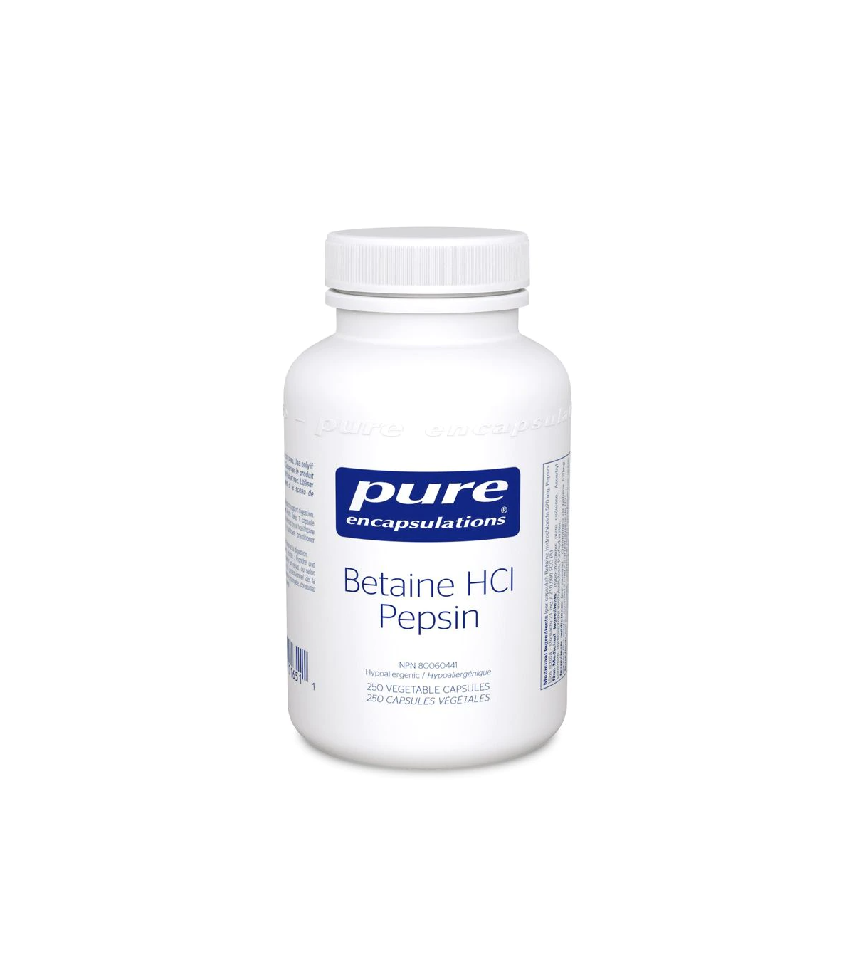 Pure Encapsulations Betaine HCl Pepsin 250 Capsules | Unbeatable Prices, Daily Deals | VITASHOP