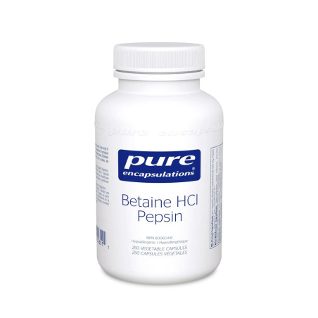 Pure Encapsulations Betaine HCl Pepsin 250 Capsules | Unbeatable Prices, Daily Deals | VITASHOP