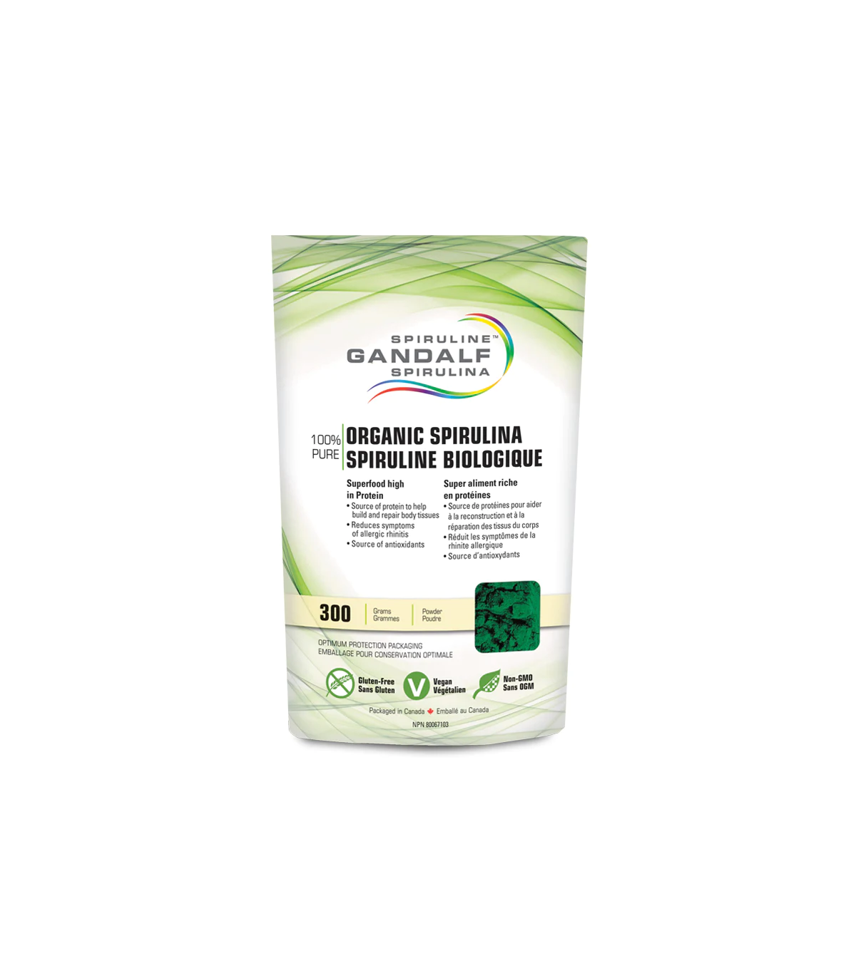 Gandalf Spirulina 간달프 스피루리나 간달프 유기농 스피루리나 분말 300g | 매일 업데이트되는 특가 상품 | VITASHOP