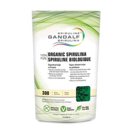 Gandalf Spirulina 간달프 스피루리나 간달프 유기농 스피루리나 분말 300g | 매일 업데이트되는 특가 상품 | VITASHOP