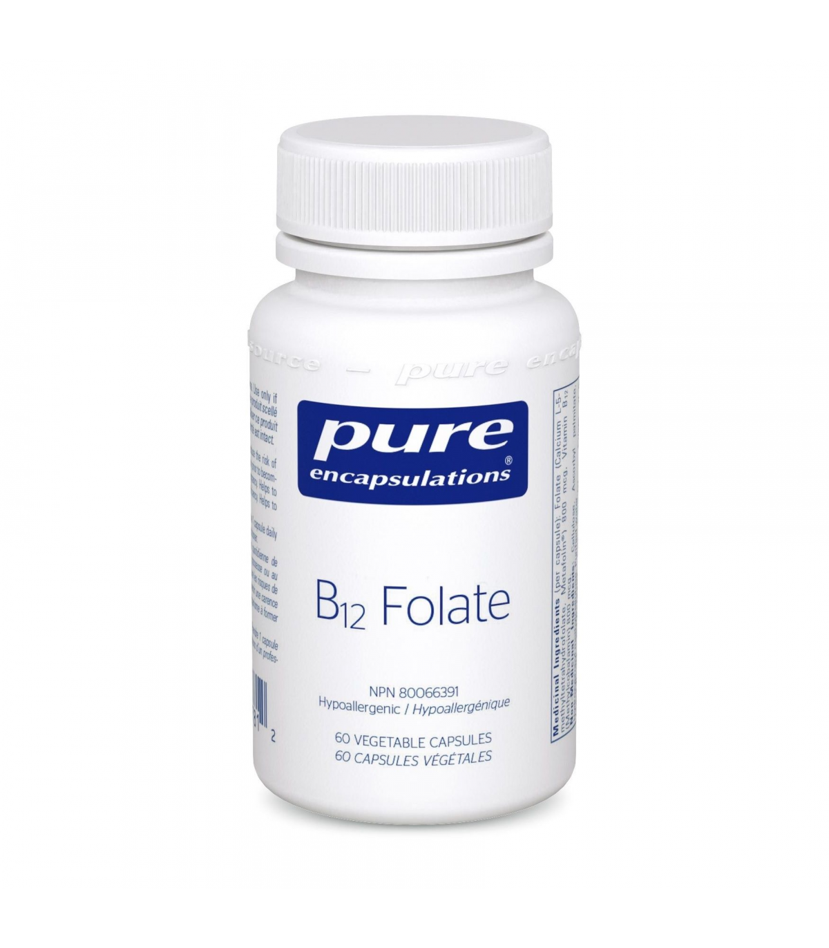Pure Encapsulations 퓨어 인캡슐레이션 B12 엽산 60캡슐 | 매일 업데이트되는 특가 상품 | VITASHOP
