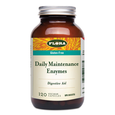 Flora Daily Maintenance Enzymes 120 Vegetarian Capsules | Unbeatable Prices, Daily Deals | VITASHOP