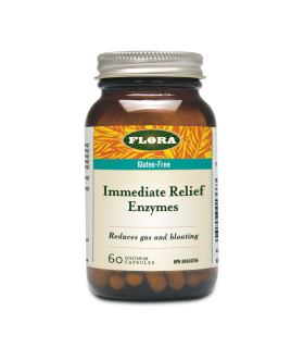 Flora Enzymes de Soulagement Immédiat 60 Gélules Végétariennes | Prix imbattables, offres quotidiennes | VITASHOP