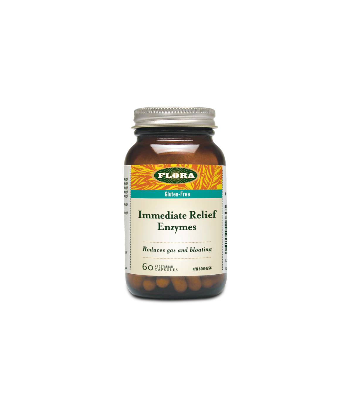 Flora Enzymes de Soulagement Immédiat 60 Gélules Végétariennes | Prix imbattables, offres quotidiennes | VITASHOP