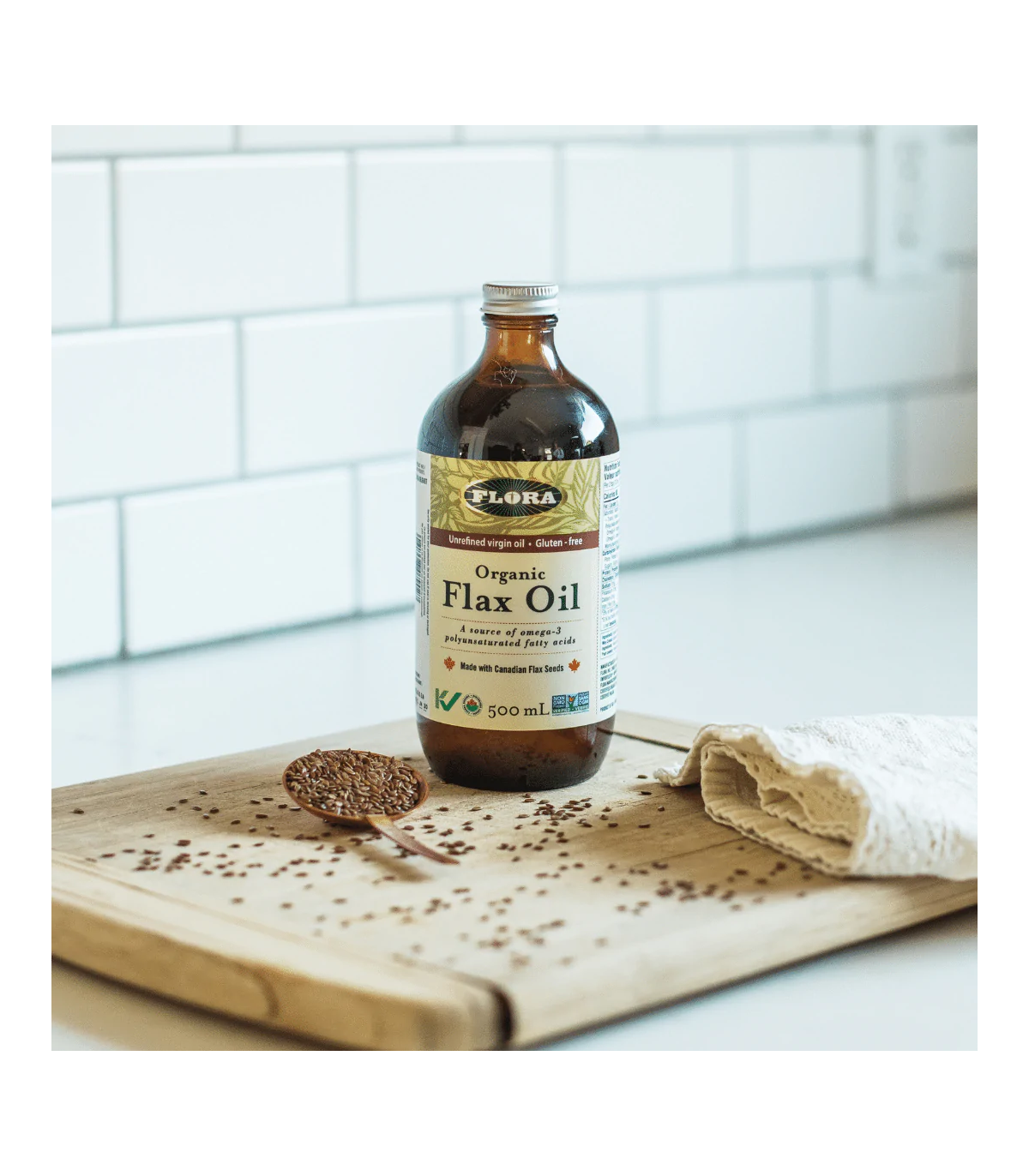 Flora Flax Oil NON-GMO 500 mL | Unbeatable Prices, Daily Deals | VITASHOP