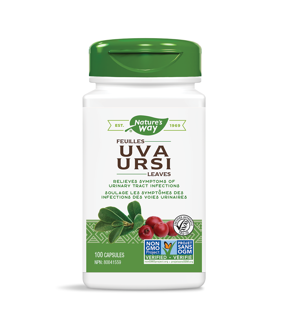 Nature's Way 네이처스 웨이 Uva Ursi 잎 100 식물성 캡슐 | 매일 업데이트되는 특가 상품 | VITASHOP