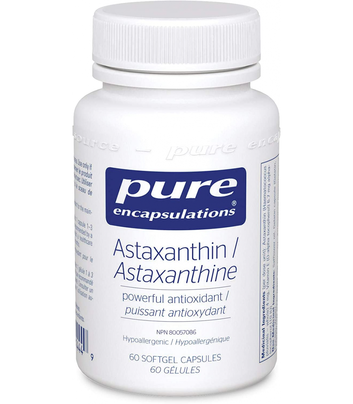 Pure Encapsulations Astaxanthin 60 Capsules | 每天不同折扣, 全网最低价格 | 种类齐全的保健品店铺 VITASHOP, 只有你想不到, 没有你买不到 !