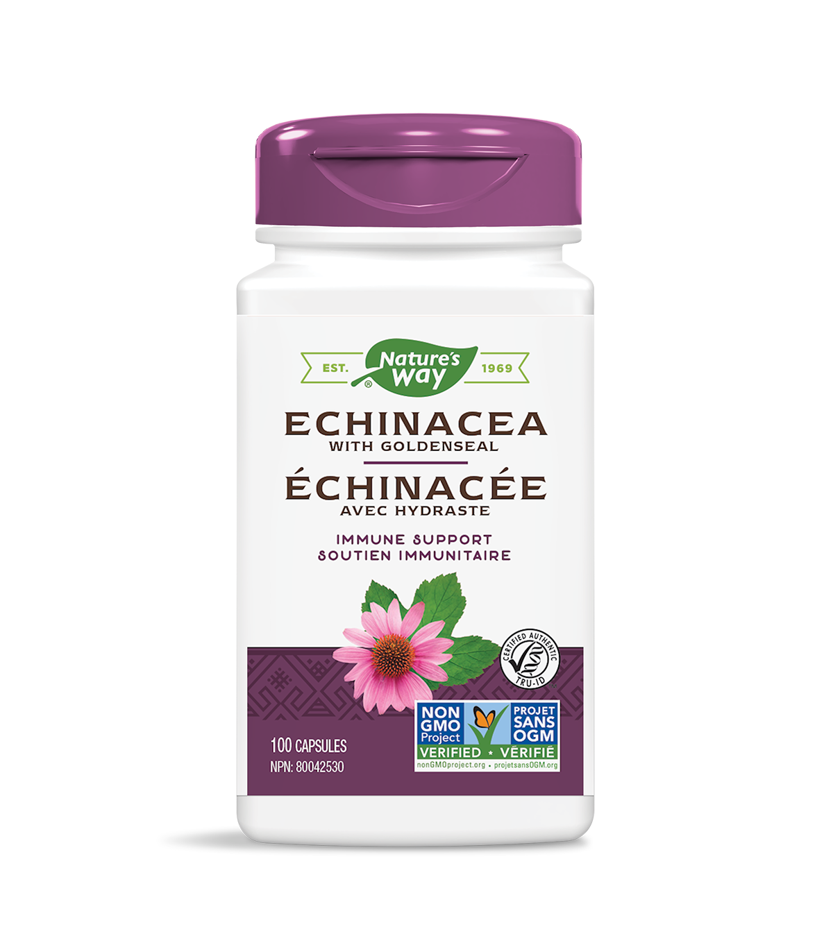 Nature's Way Echinacea-Goldenseal 100 Vegi Capsules | Unbeatable Prices, Daily Deals | VITASHOP