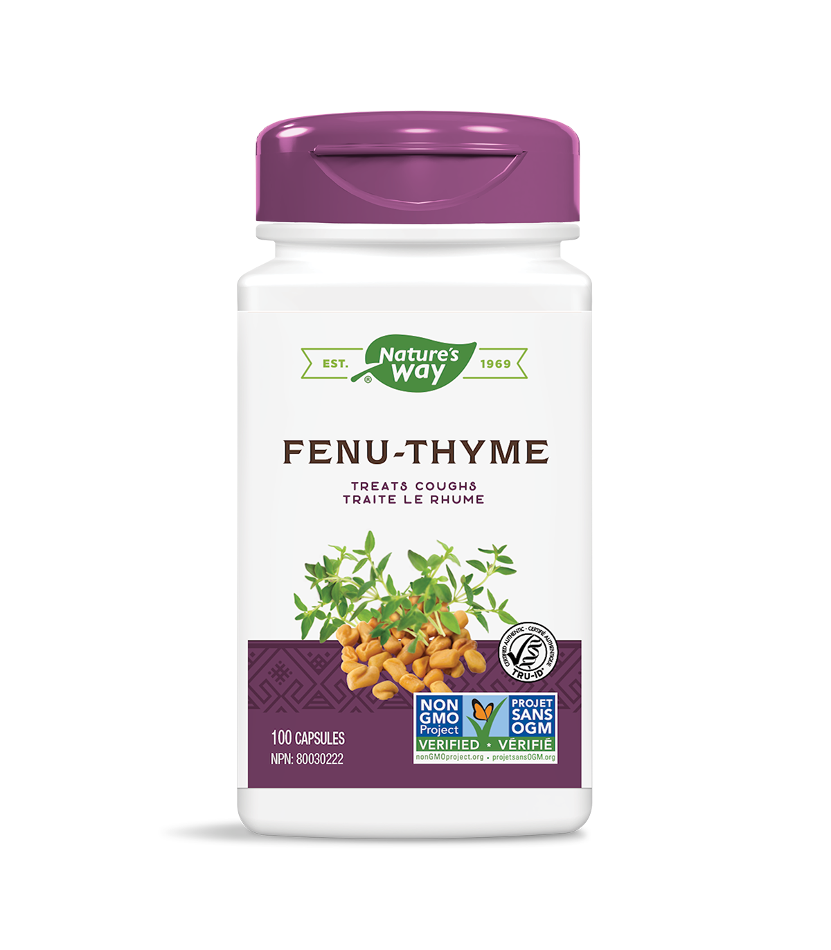 Nature's Way 네이처스 웨이 Fenu-Thyme 100 식물성 캡슐 | 매일 업데이트되는 특가 상품 | VITASHOP