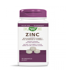 Zinc with Echinacea & Vitamin C 120 Lozenges | Safest & Easiest Shopping Vitamins Online | VITASHOP