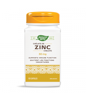 Nature's Way Zinc Chelate zinc bisglycinate 30 mg 100 Capsules | 每天不同折扣, 全网最低价格 | 种类齐全的保健品店铺 VITASHOP, 只有你想不到, 没有你买不到 !