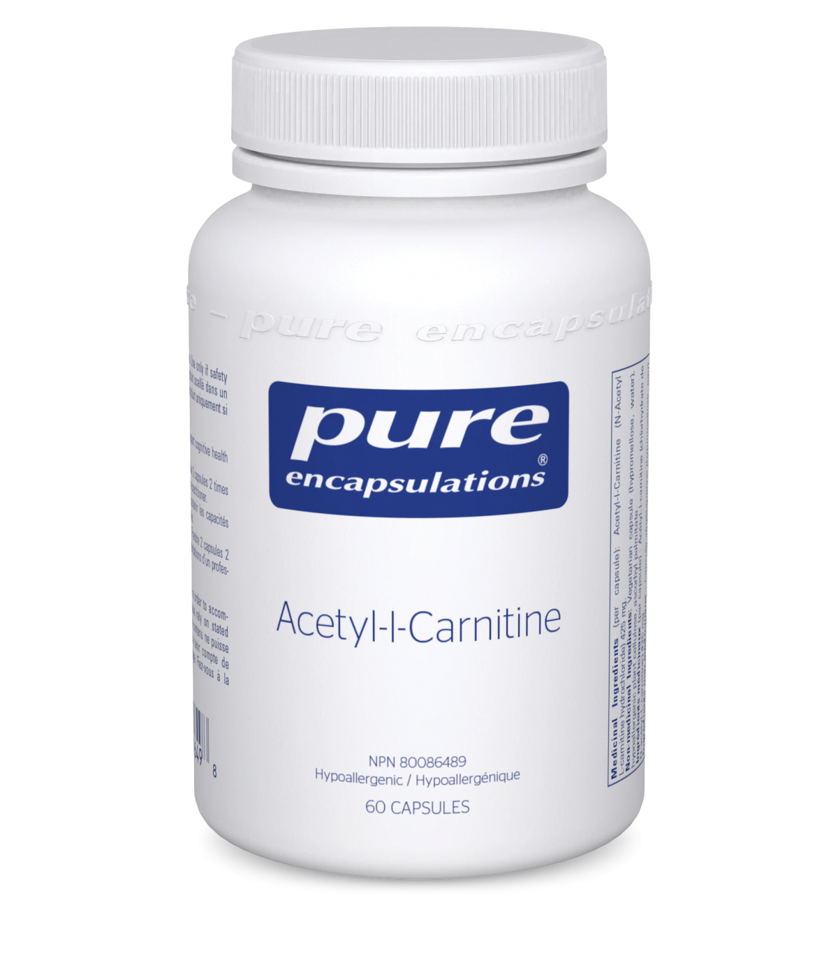 Pure Encapsulations Acetyl-l-Carnitine 60 Capsules | 每天不同折扣, 全网最低价格 | 种类齐全的保健品店铺 VITASHOP, 只有你想不到, 没有你买不到 !