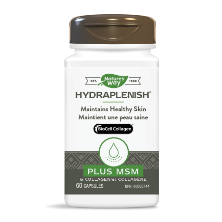 Nature's Way 네이처스 웨이 Hydraplenish™ w MSM, 히알루론산 60 식물성 캡슐 | 매일 업데이트되는 특가 상품 | VITASHOP