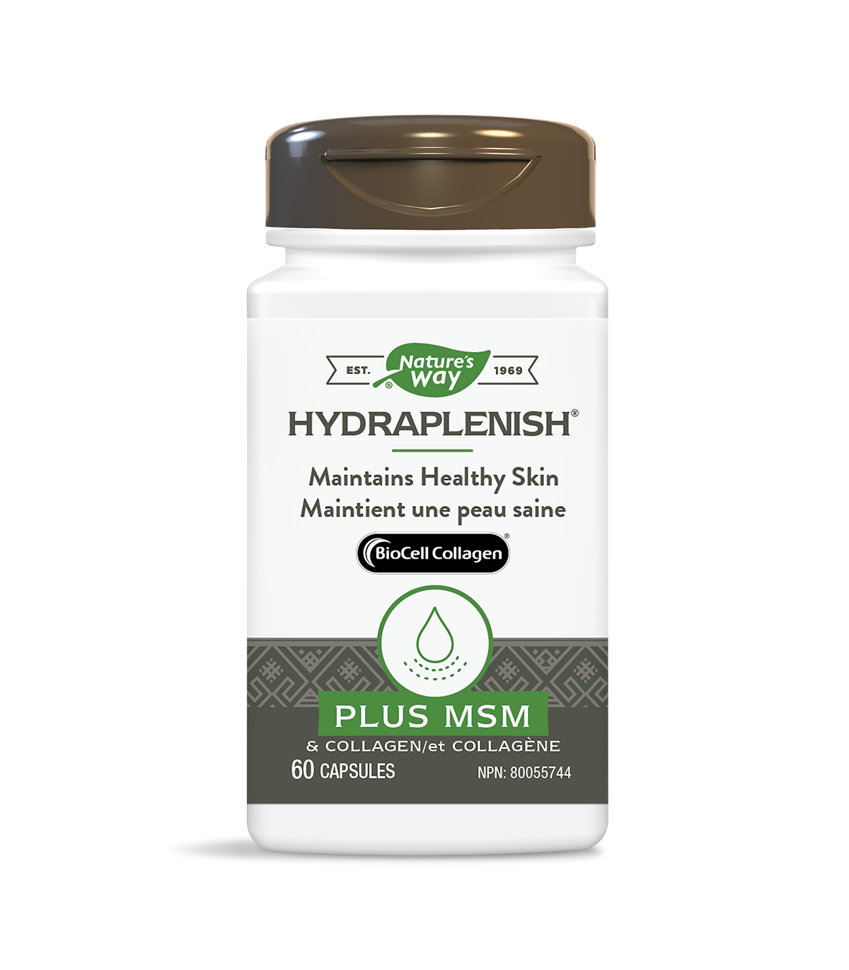 Nature's Way 네이처스 웨이 Hydraplenish™ w MSM, 히알루론산 60 식물성 캡슐 | 매일 업데이트되는 특가 상품 | VITASHOP