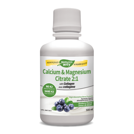 Nature's Way 네이처스 웨이 Cal Mag No-K2 리퀴드 블루베리 500ml | 매일 업데이트되는 특가 상품 | VITASHOP