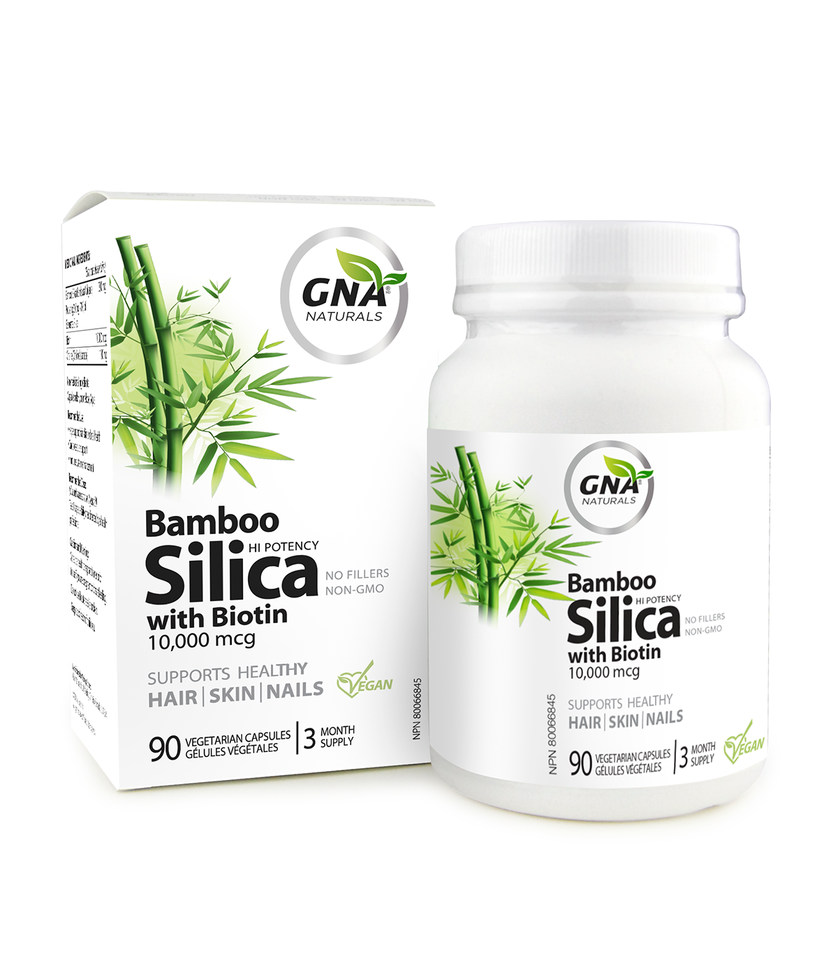 GNA NATURALS Bamboo Silica Biotin 10,000 mcg 90 Capsules | Unbeatable Prices, Daily Deals | VITASHOP