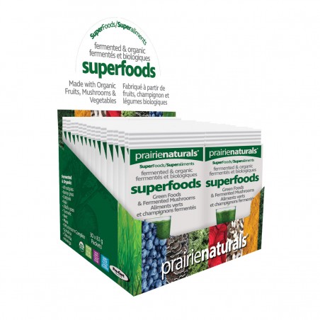 Prairie Naturals Fermented Organic SuperFoods Green Foods Fermented Mushroom Complex 8.1 g x 30 Packets | Unbeatable Prices, Dai