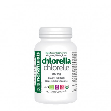 Prairie Naturals Organic Chlorella Broken Cell Wall 180 Tablets | Unbeatable Prices, Daily Deals | VITASHOP