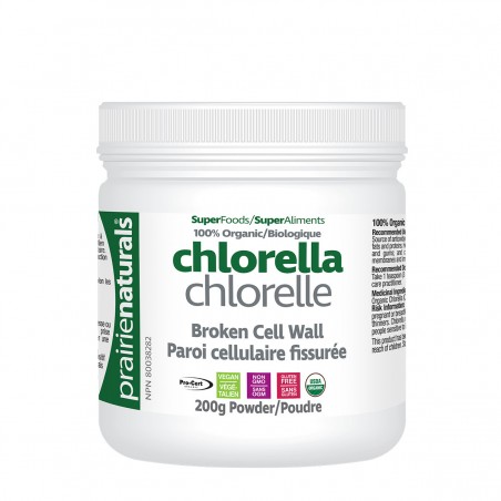 Prairie Naturals Organic Chlorella Broken Cell Wall 200 g | Unbeatable Prices, Daily Deals | VITASHOP