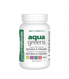 Prairie Naturals Organic Aqua Greens Organic Spirulina & Chlorella Blend 180 Vegi Capsules | 每天不同折扣, 全网最低价格 | 种类齐全的保健品店铺 VITASHO