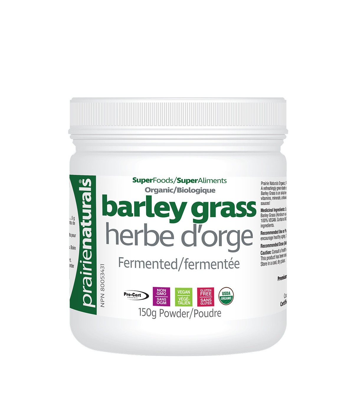 Fermented Organic Barley Grass Juice Powder 150 g | Safest & Easiest Shopping Vitamins Online | VITASHOP