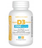 Prairie Naturals Vitamin D3 Cholecalciferol 2,500 IU in Organic Extra-Virgin Olive Oil 90 Softgels | Unbeatable Prices, Daily De