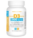 Prairie Naturals Vitamin D3 Cholecalciferol 2,500 IU in Organic Extra-Virgin Olive Oil 500 Softgels + 50 FREE | Unbeatable Price