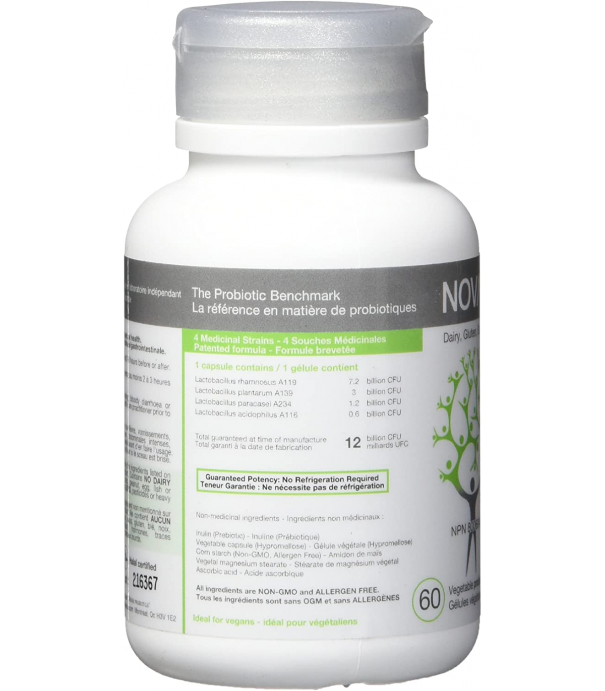 NOVA PROBIOTICS 노바 프로바이오틱스 비건맨 120억 베지캡슐 60정 | 매일 업데이트되는 특가 상품 | VITASHOP