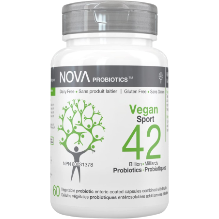 NOVA PROBIOTICS VEGAN Sport 42 Billion 60 Vegi Capsules | 每天不同折扣, 全网最低价格 | 种类齐全的保健品店铺 VITASHOP, 只有你想不到, 没有你买不到 !