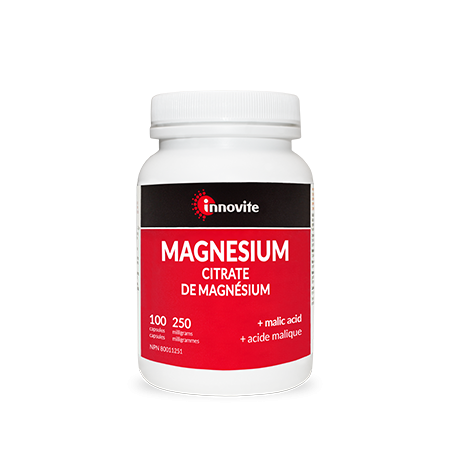 Innovite Magnesium Citrate 250 mg with Malic Acid 100 Capsules | Unbeatable Prices, Daily Deals | VITASHOP