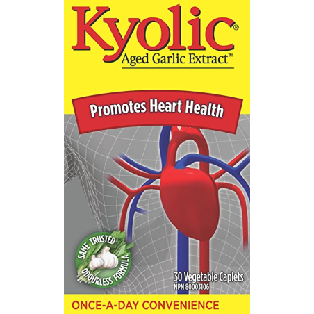 Kyolic Aged Garlic Extract Once A Day 30 Vegi Caplets | Unbeatable Prices, Daily Deals | VITASHOP