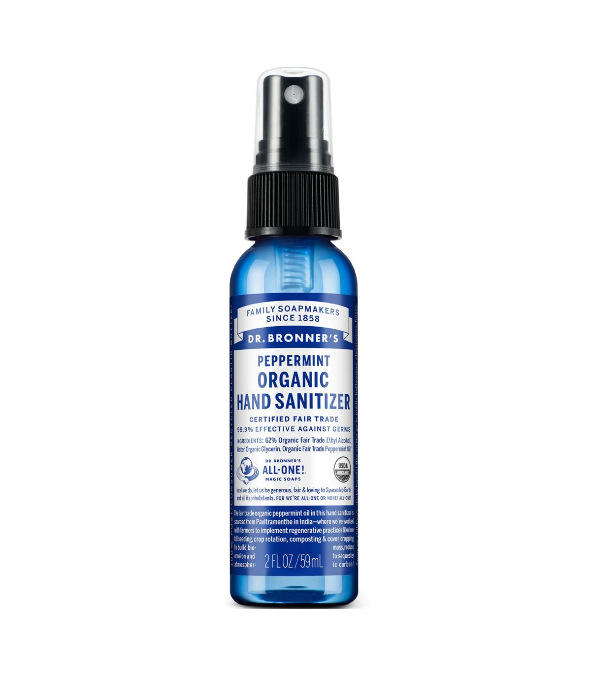 Dr. Bronner's 닥터 브로너스 손 소독제 페퍼민트 59ml | 매일 업데이트되는 특가 상품 | VITASHOP