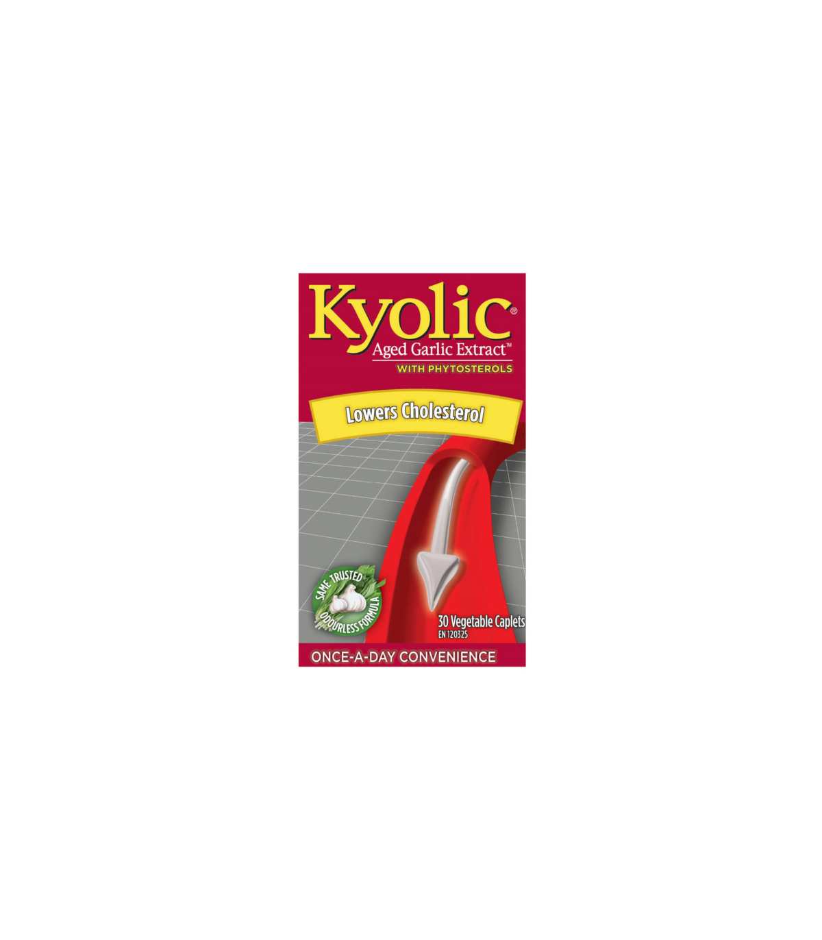 Kyolic Aged Garlic Extract w/ Phytosterols 30 Vegi Caplets | Unbeatable Prices, Daily Deals | VITASHOP