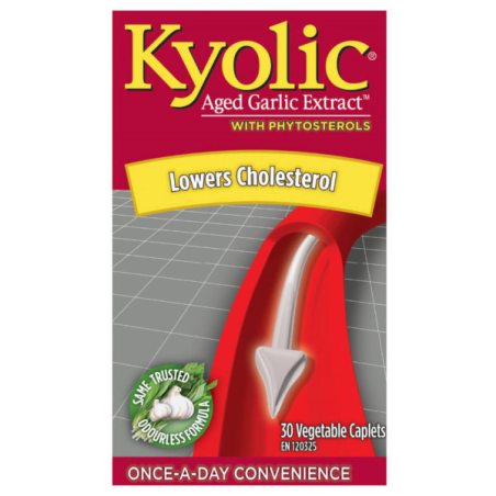 Kyolic Aged Garlic Extract w/ Phytosterols 30 Vegi Caplets | Unbeatable Prices, Daily Deals | VITASHOP