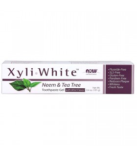 NOW Foods Xyliwhite Neem & Tea Tree Toothpaste Gel, 181 g | Unbeatable Prices, Daily Deals | VITASHOP