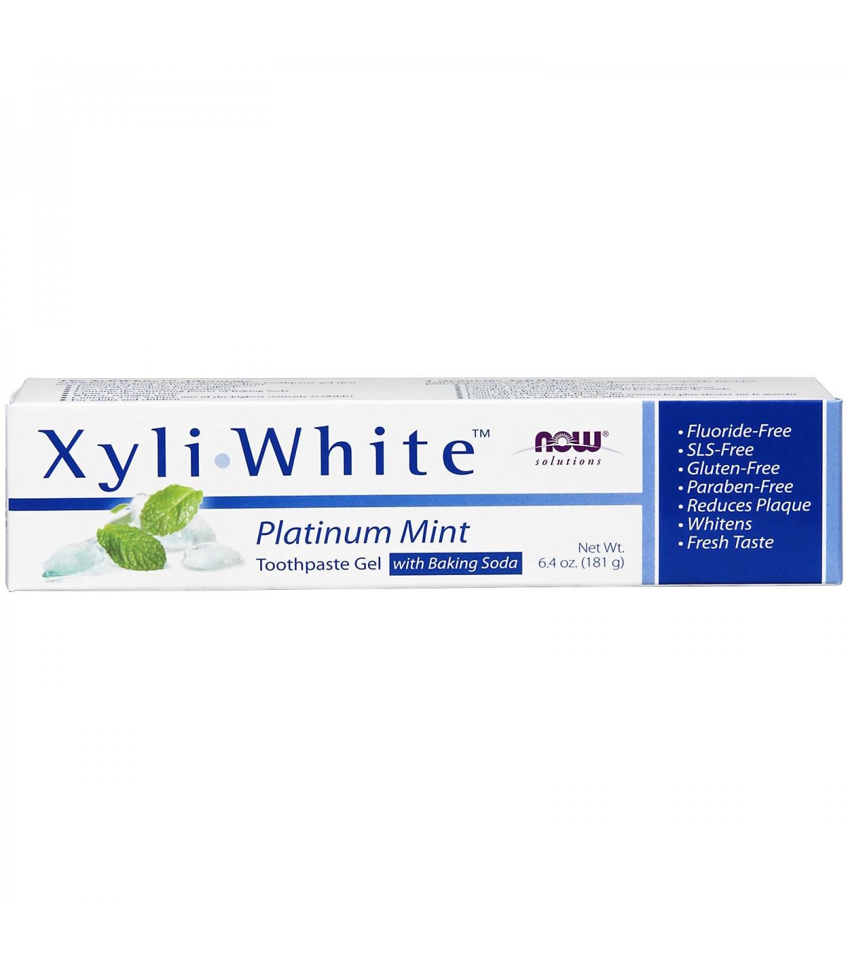 NOW Foods Xyliwhite Platinum Mint with Baking Soda Toothpaste Gel, 181 g | Unbeatable Prices, Daily Deals | VITASHOP