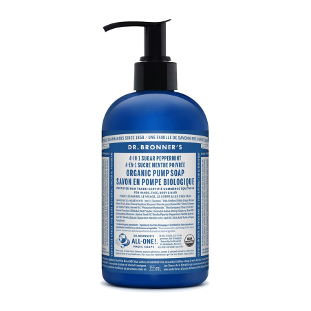 Dr. Bronner's 닥터 브로너스 페퍼민트 슈가 펌프 솝 오그 355ml | 매일 업데이트되는 특가 상품 | VITASHOP