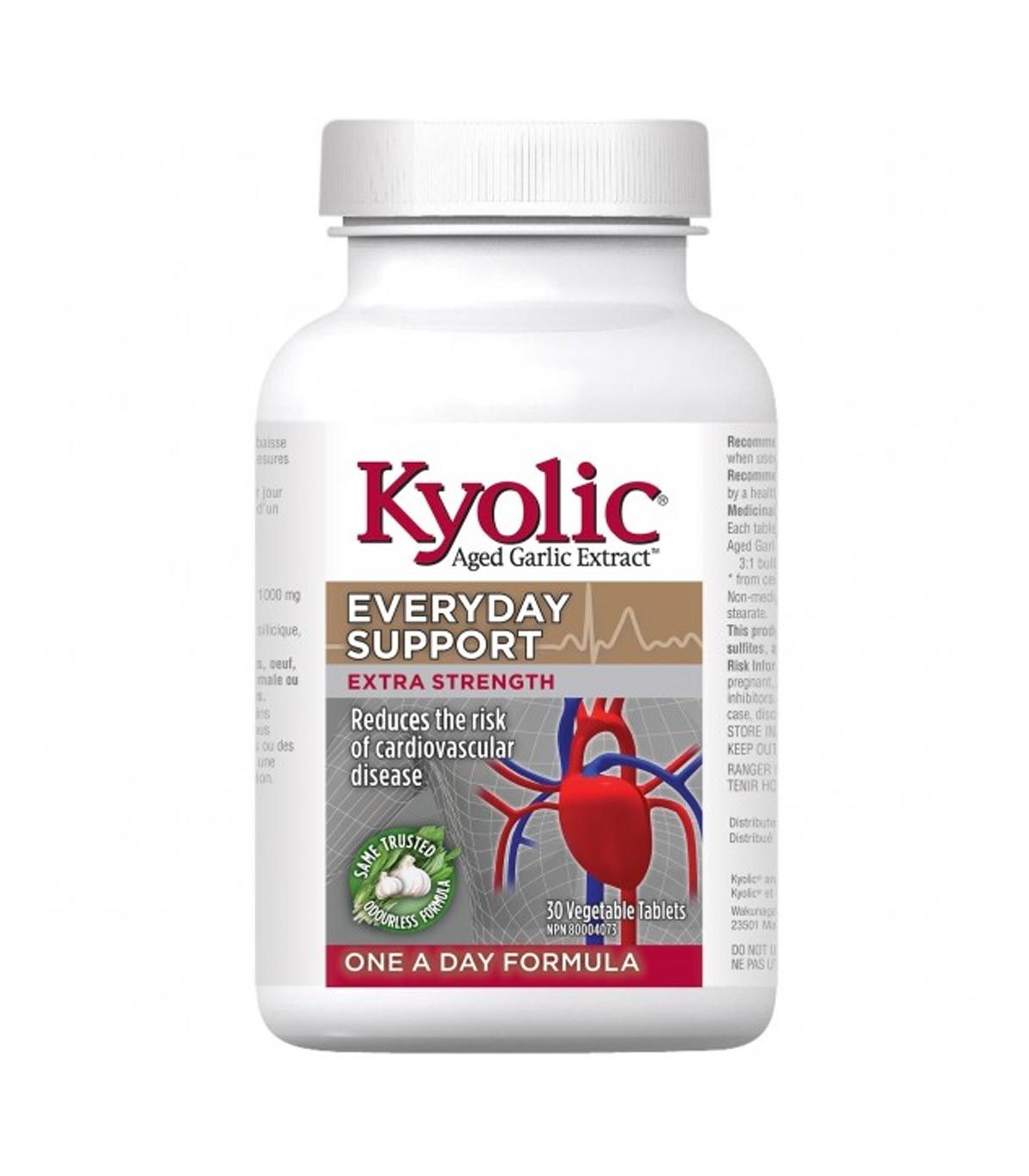Kyolic Extra Strength 1000 mg One A Day 60 Vegi Capsules | Unbeatable Prices, Daily Deals | VITASHOP