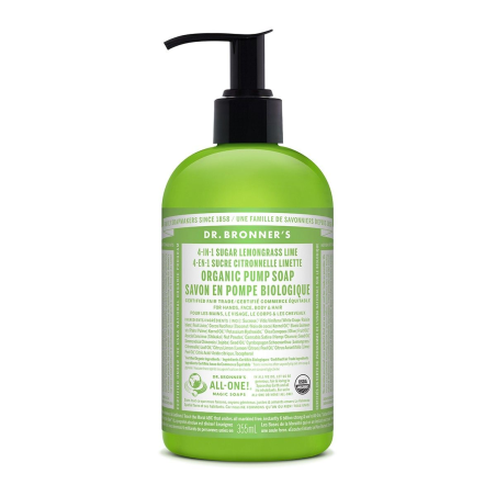 Dr. Bronner's Lemongrass Lime Sugar Pump Soap 355 ml | Unbeatable Prices, Daily Deals | VITASHOP