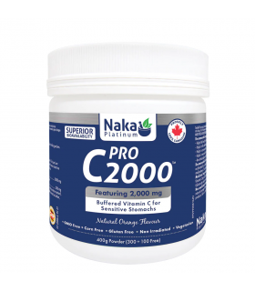 Naka Platinum C2000 Vit C Buffered + Orange Flavor Powder 400 g | Unbeatable Prices, Daily Deals | VITASHOP