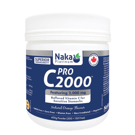 Naka Platinum C2000 Vit C Buffered + Orange Flavor Powder 400 g | Unbeatable Prices, Daily Deals | VITASHOP