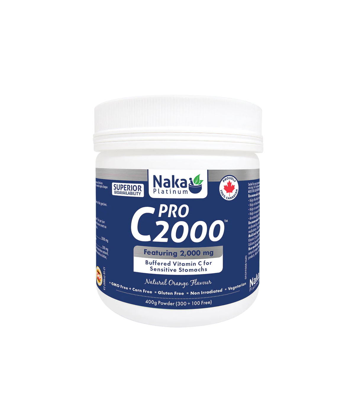 Naka Platinum C2000 Vit C Buffered + Orange Flavor Powder 400 g | Unbeatable Prices, Daily Deals | VITASHOP