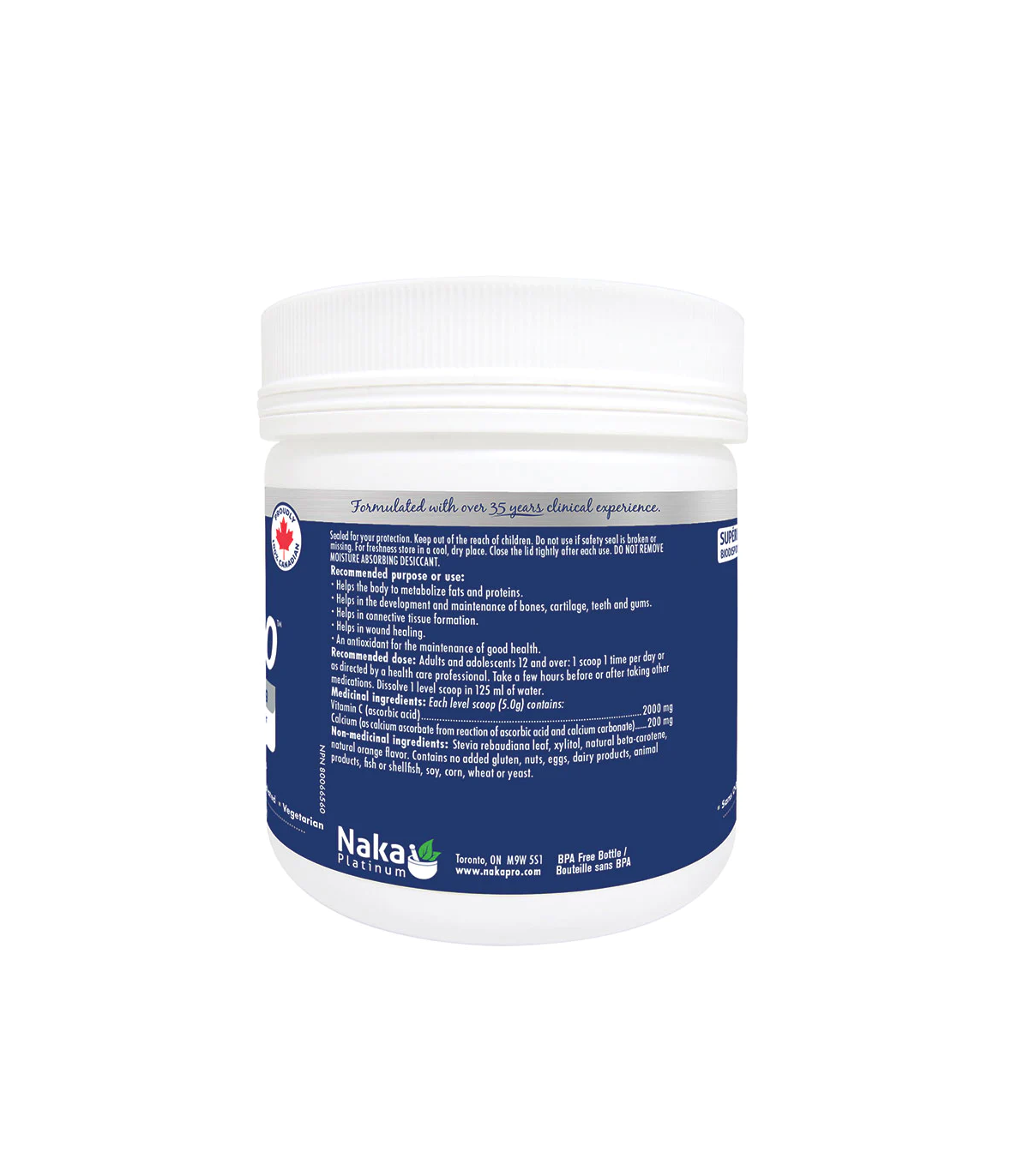 Naka Platinum C2000 Vit C Buffered + Orange Flavor Powder 400 g | Unbeatable Prices, Daily Deals | VITASHOP